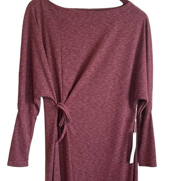 Caslon Womens Maxi Dress XXS Rose Boat Neck Wrap Tie Front Stretch Comfort Vacay - Picture 9 of 9